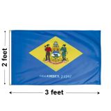 2'x3' Delaware Nylon Outdoor Flag